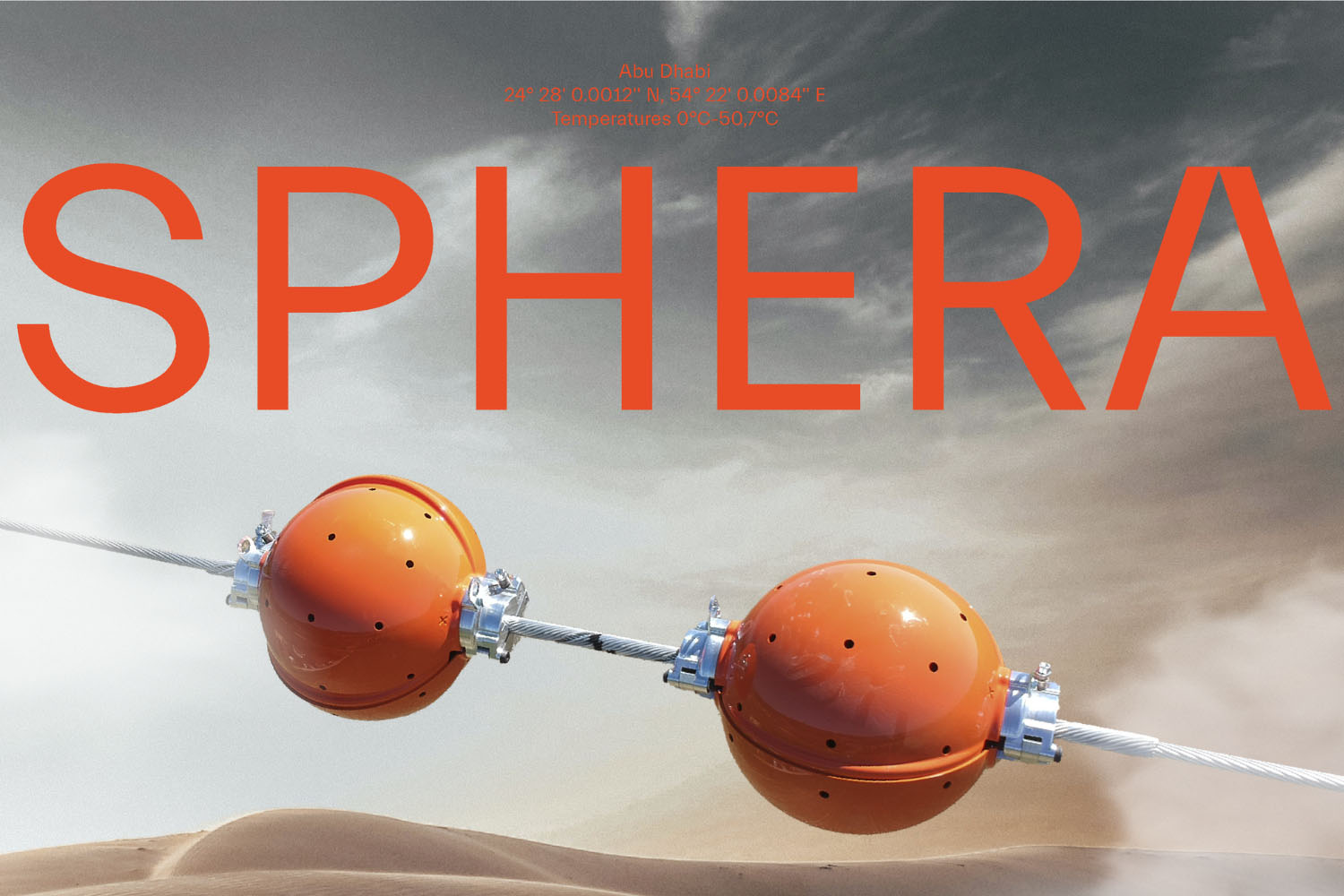 marker ball in desert